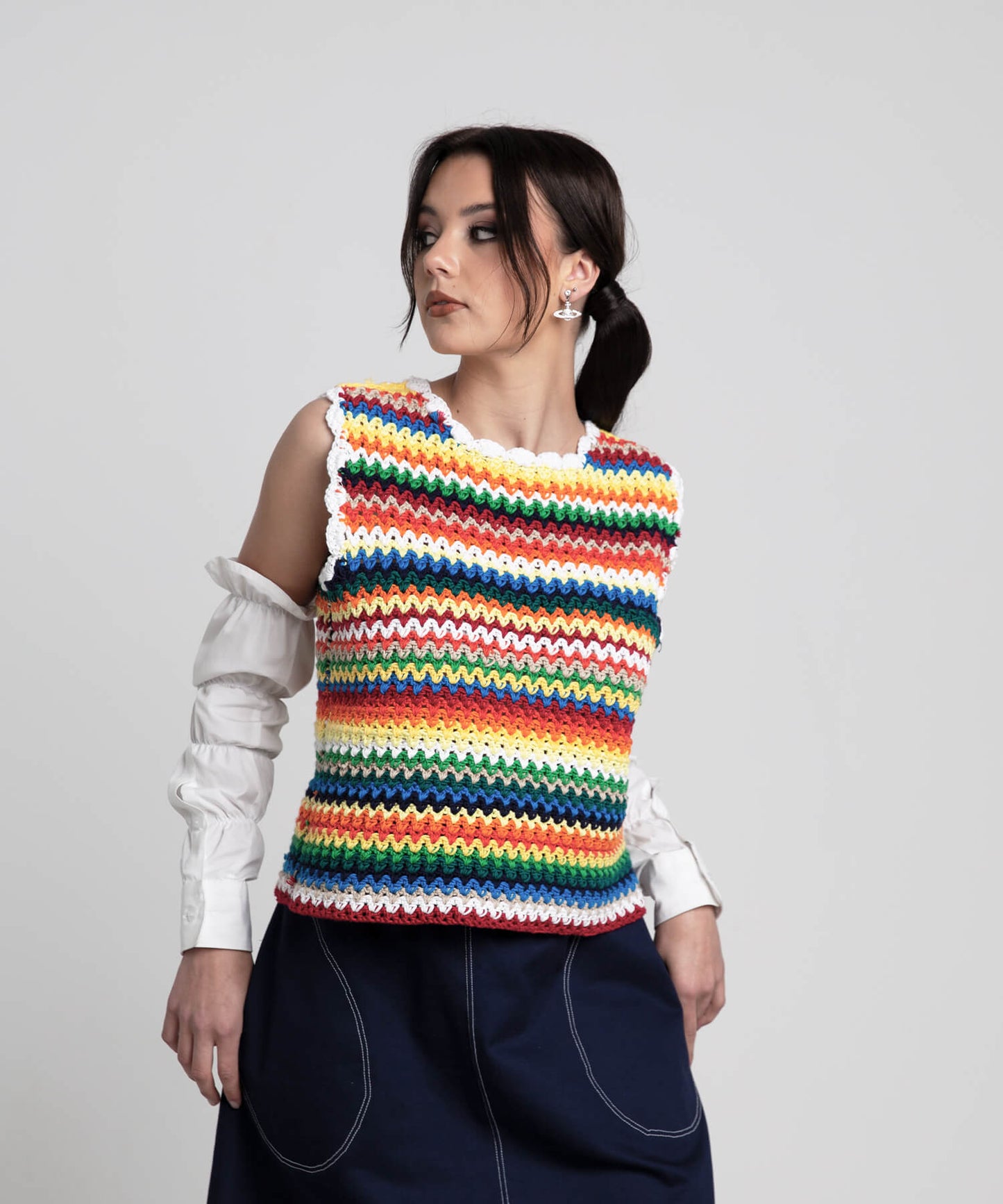 Crochet-knit Tank