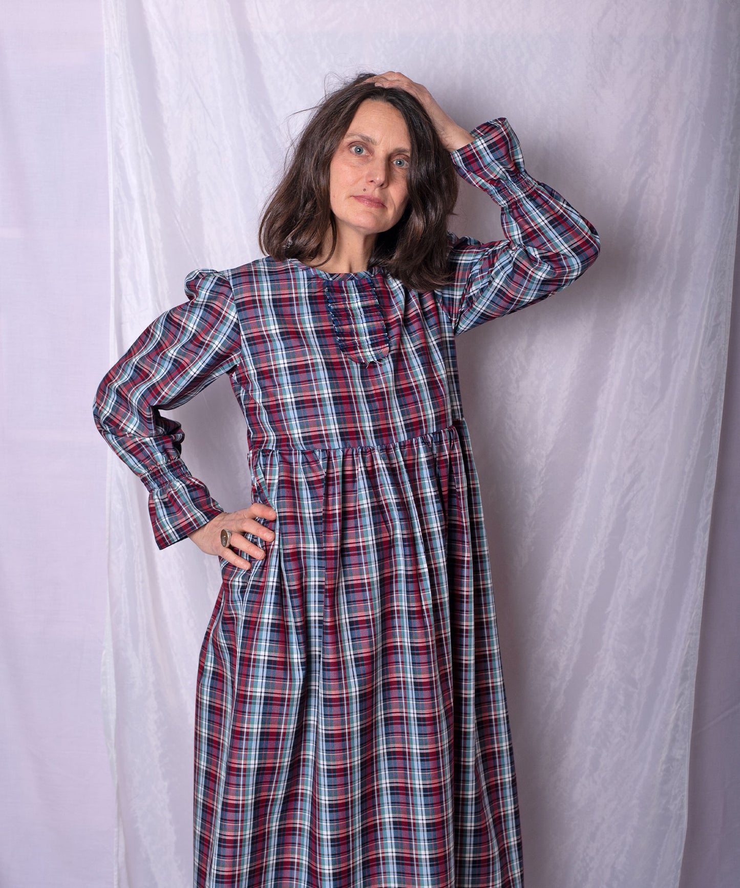 Margaux Dress - check