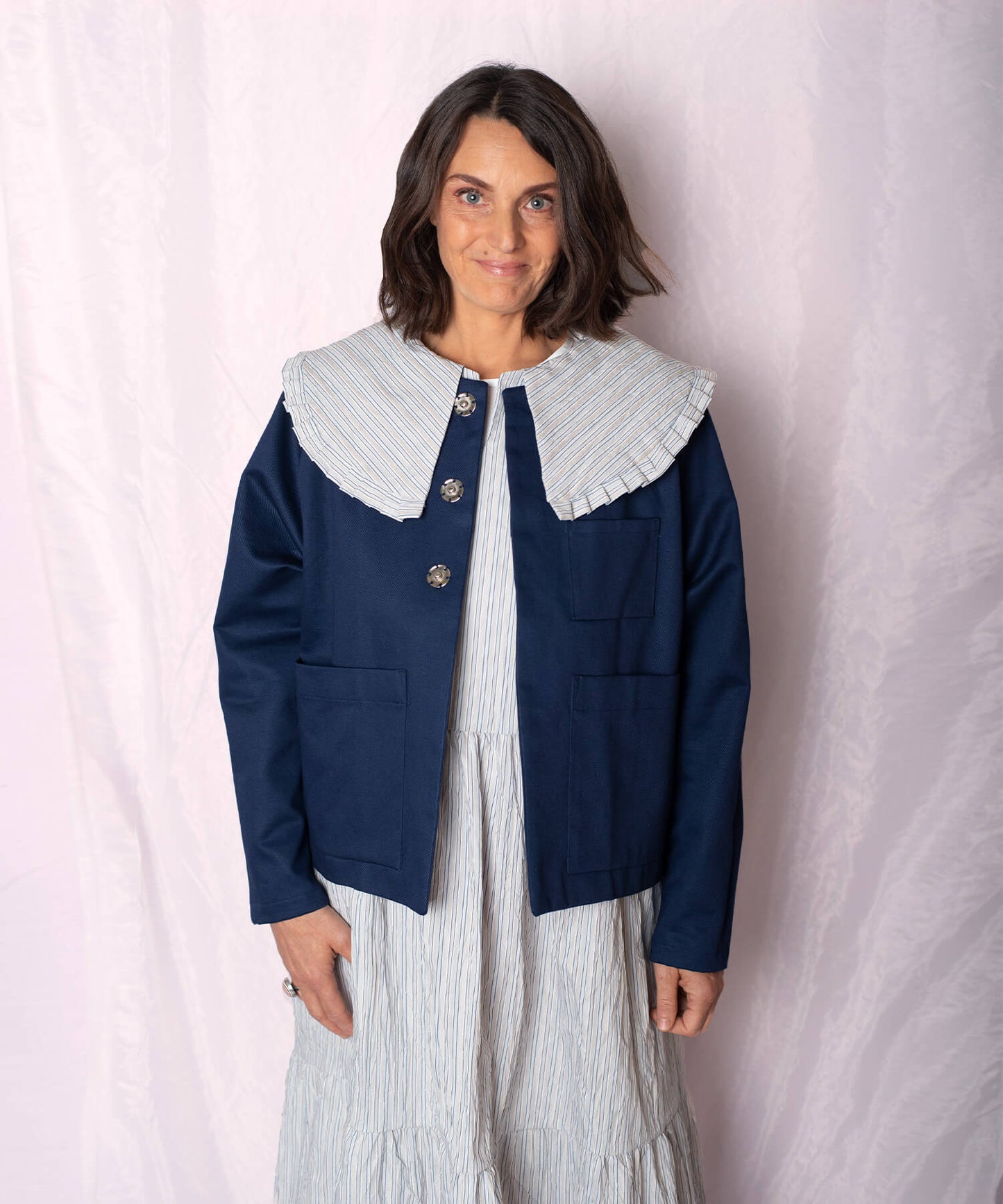 Signature Jacket Mini - navy