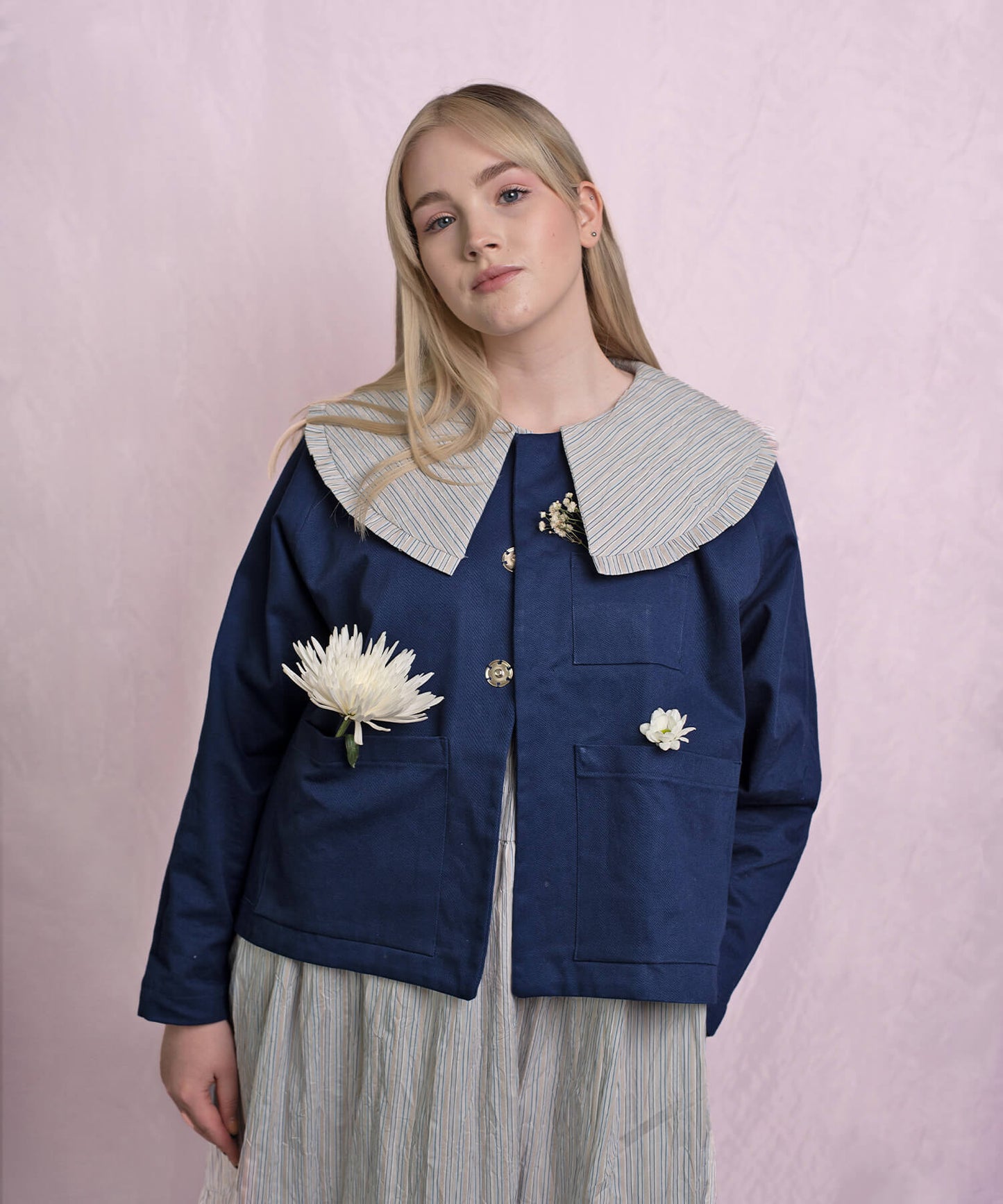 Signature Jacket Mini - navy