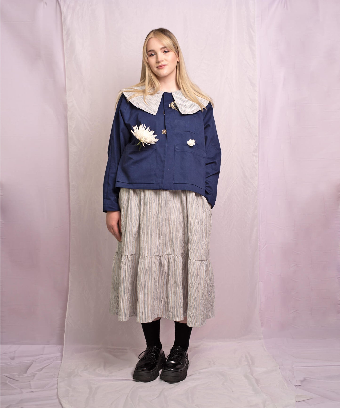 Signature Jacket Mini - navy