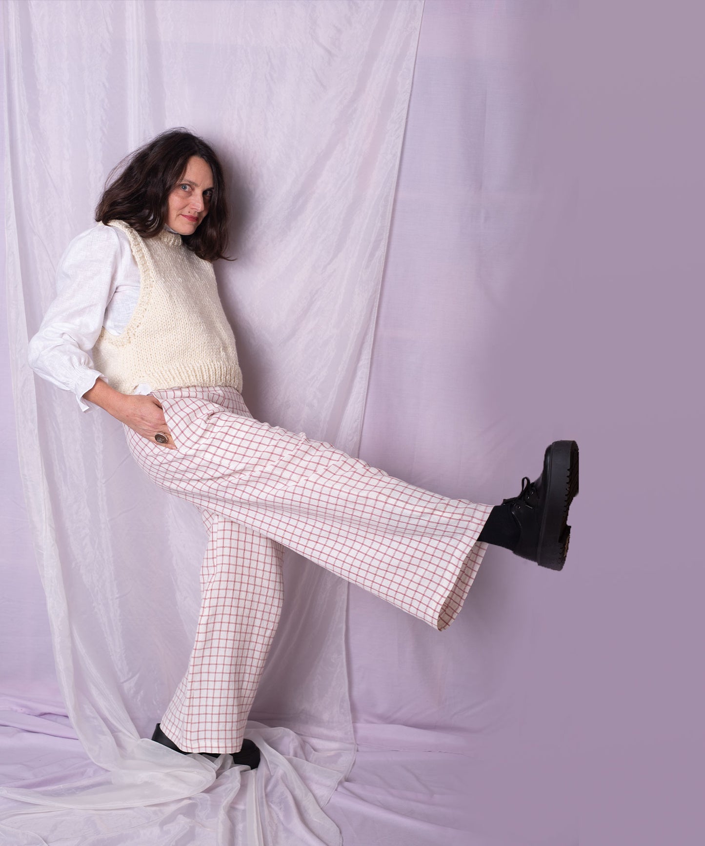 Gracie Pants - Red Check